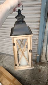 wooden lanterns x8