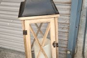 wooden lanterns x8