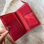 Visconti Womens Red Leather Wallet purse Genuine Leather Image 4