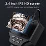 2.4 Inch 1m IPS Screen Industrial Snake Endoscope Pipe Inspection Camera Borescope with 2600mAh Battery for Checking Car Sewer Image 3