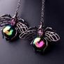 Fly Bee Insect Statement Drop Dangle Shoulder Earrings Image 4