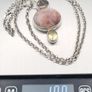 Vintage Sunstone, Citrine & Smoky Quartz 925 Sterling Silver Necklace Image 9