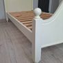 Solid wood white girls bed and mattress Image 8