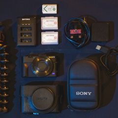 Sony RX100 II Compact Camera + Joby Gorillapod + 3 Batteries + Triple USB-C Charger