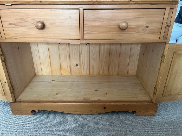 French handmade pine desk