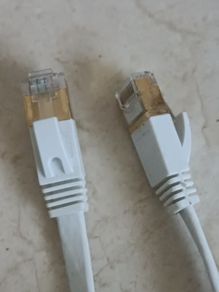 Cat 7 flat white cable @ 15mtrs