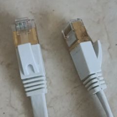 Cat 7 flat white cable @ 15mtrs