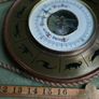 Vintage Zodiac Barometer Hygrometer Wall Hanging West Germany Image 8
