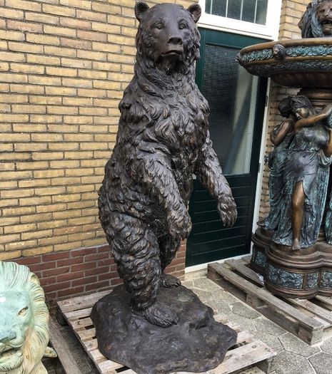 Life Size Bronze Bear Sculpture
