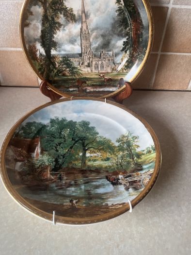 2 Arklow Pottery "Art Collection " 10.5" wall plates