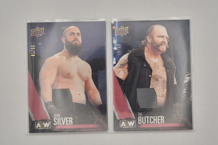 AEW Upper Deck 2021 Relic Cards John Silver and Butcher