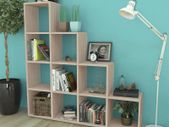 Staircase Bookcase/Display Shelf 142 cm Oak