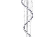 Modern Crystal Chandelier Ceiling Light Pendant Lamp Chrome Finish Glass Droplets New, 30 / 120cm