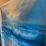 Large Hand Painted Oil on Canvas - Seascape with Seagulls Image 3