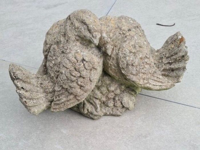 Lovebirds Stone Statue