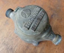 Vintage Rockwell Brass Water Meter