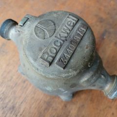 Vintage Rockwell Brass Water Meter