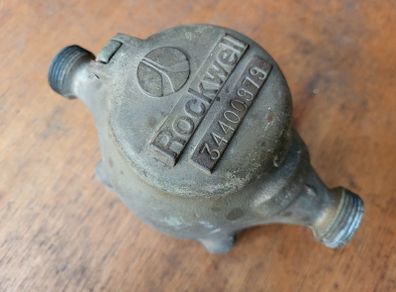 Vintage Rockwell Brass Water Meter