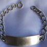 Antique Men's Excellent Quality Hallmarked Sterling Silver Identity Bracelet L 7,5" - 17,99g Image 2