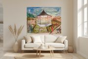 XL Original Painting of Bray Bandstand Wicklow Ireland Original Irish Art