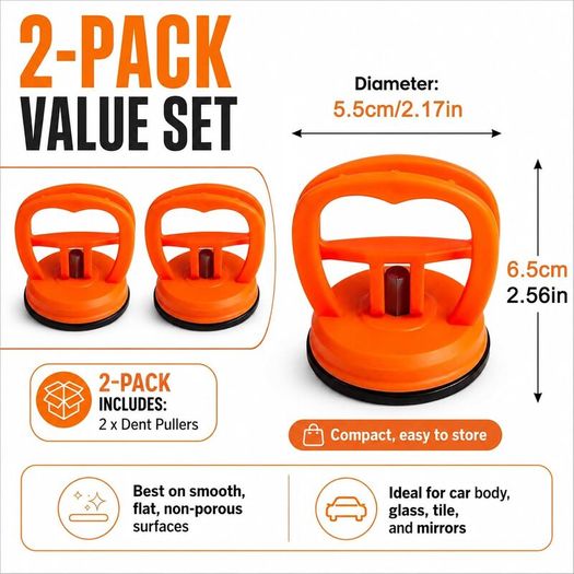 2 Pack 5.5cm Car Dent Puller Suction Cup Tool