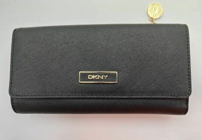 DKNY Black Saffiano Leather Wallet - Like New