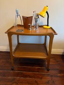 Vintage Mid-Century Danish Drinks Trolley / Bar Cart c1960