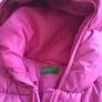 Benetton pink puffa coat, hooded, 10 yrs Image 4