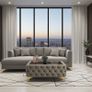 Long Chester Lux Coffee Table Velvet 103x63x45 cm Image 3