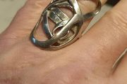 Large Vintage Unisex Sterling Silver Ring