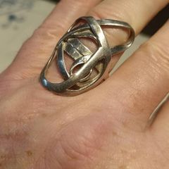 Large Vintage Unisex Sterling Silver Ring