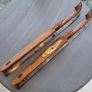 Vintage 1940s Dutch wood and metal ice skates Image 4