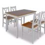 Modern style Dining Set 5 Pieces dining table and chairs combination Image 2