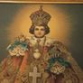Vintage Framed Religious Art Print 'Infant Jesus Of Prague ' Image 4