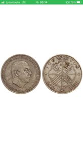Spain Silver 100 Pesetas 1966 (68) Francisco Franco