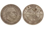 Spain Silver 100 Pesetas 1966 (68) Francisco Franco