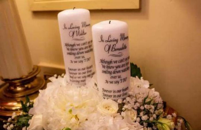 Wedding unity candles set - personalised