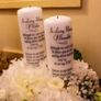 Wedding unity candles set - personalised Image 2
