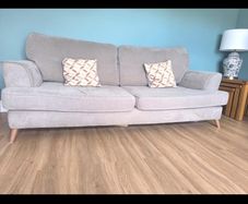 Sofa and foot stool