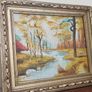 Original oil painting on board midcentury Image 6