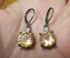 Vintage Zirconia Earrings