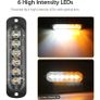 2 X Amber 6 Led Recovery Strobe Grill Breakdown Flashing Light Image 4