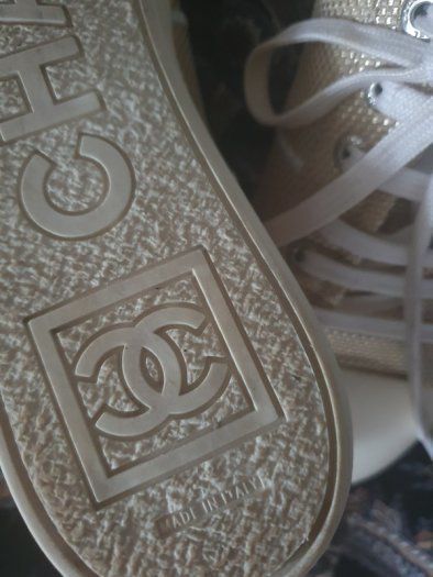 Chanel Sports Collection Champagne Gold Sneakers