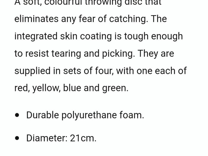 4 Foam Frisbees