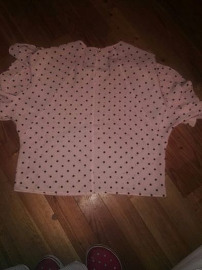 Pink Polka Dot Blouse