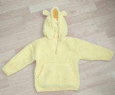 Yellow fleece hoodie 3-4 years NEW