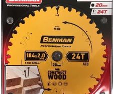 Benman 71898 Circular Saw Blade 184 X 2.0 mm 24t