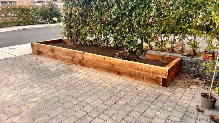 Front Porch Planter Box, Garden Sleepers Edging