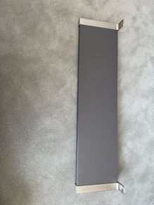 BERGSHULT IKEA wall shelf, brown-black/nickel-plated, 80x20 cm