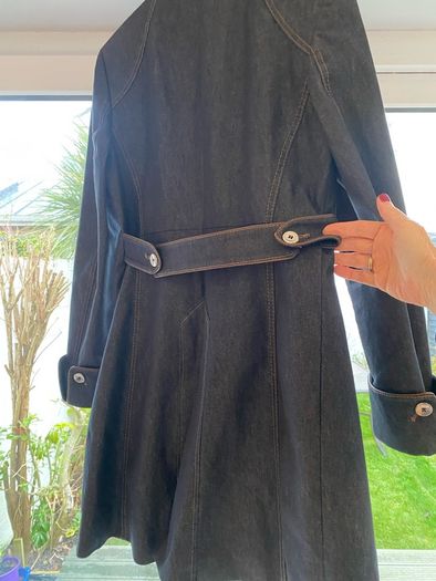 Karen Millen Denim Coat Size 14